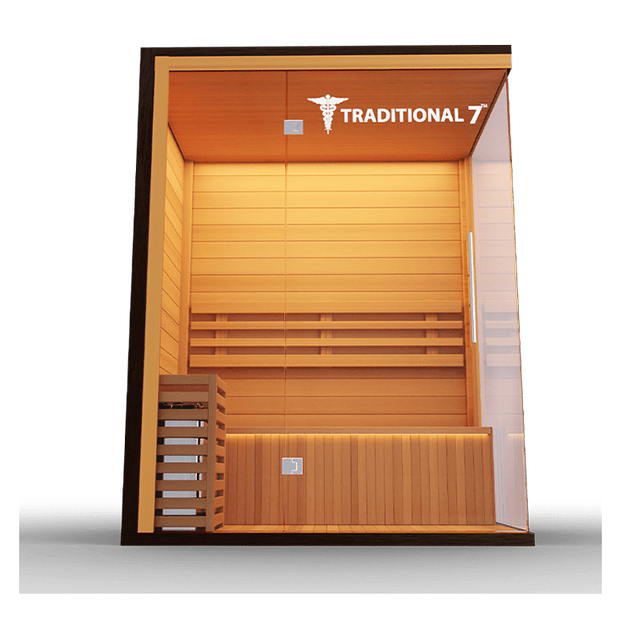 3 Person Home Steam Sauna | Traditional 7™ - The Cold Standard